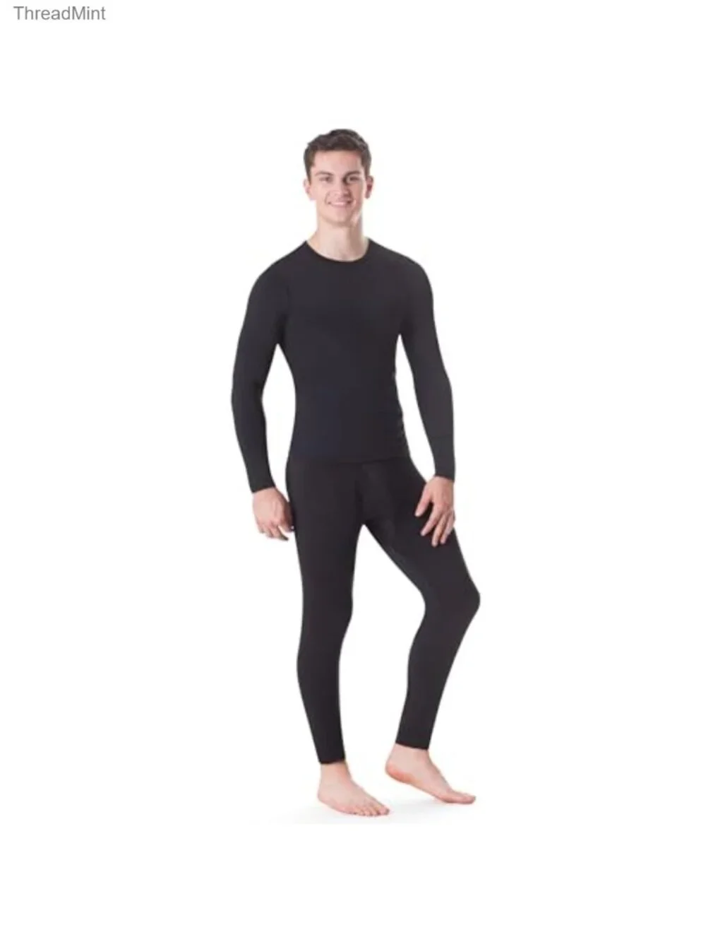 Thermal Underwear Men Long Johns Base Layer Top and Bottom Set